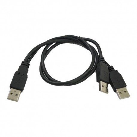 CABLE USB MACHO A 2 USB MACHO PARA DISCO DURO EXTERNO AREA 4 | SIGTEL SAC