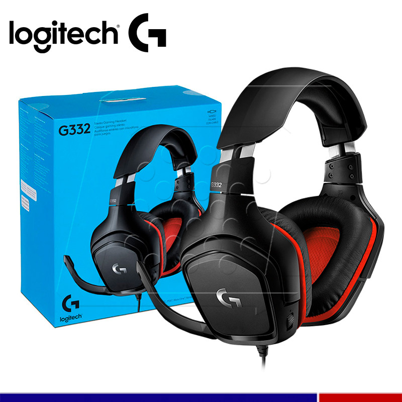 AUDIFONO GAMER G332 C/MICROFONO STEREO BLACK LOGITECH GAR 3MESES AREA