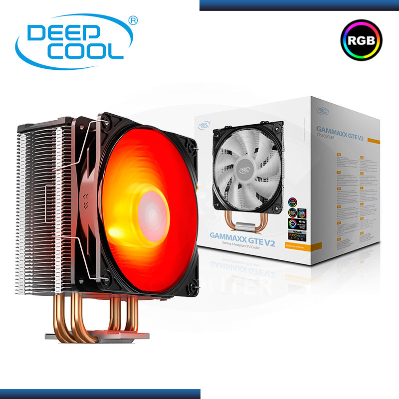 COOLER PROCESADOR GAMMAXX GTE V2, UNIVERSAL RGB/ DEEPCOOL GAR: 6 MESES AREA 1