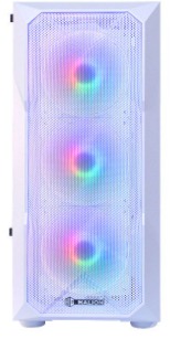 GABINETE ATX STUKA CR11 BLANCO 500W MALLA 4xRAINBOW  HALION 