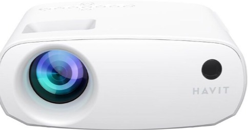 PROYECTOR MULTIMEDIA HAVIT PJ207 PRO BLANCO 110ANSI LUMENS 2.69”LCD ANDROID-TV,1080P WIFI HDMI, AV C 