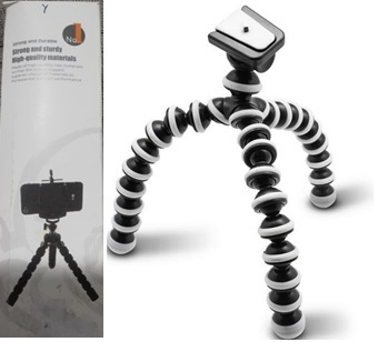 TRIPODE MOVIL MINI FLEXIBLE 17CM GORILLA PARA MOVIL COLORES YM AREA 3