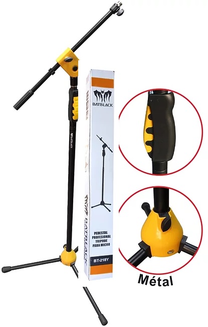 TRIPODE PROFESIONAL PARA MICROFONO BT-218BK BATBLACK 