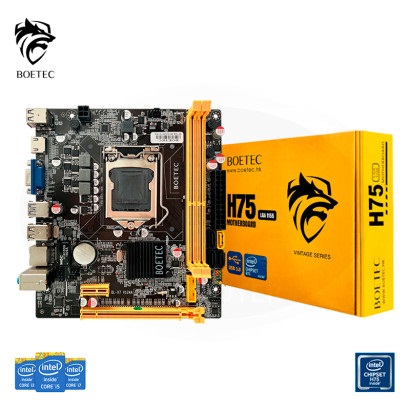 PLACA BOETEC H75, 2DA/3RA GEN, DDR3, LGA1155 GAR: 12 MESES