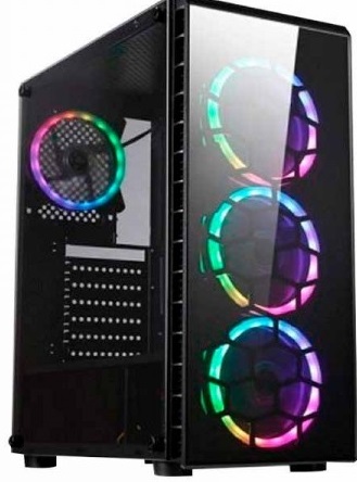 GABINETE ATX GAMER STINGRAY C3903 RGB SIN FUENTE VIDRIO TEMPLADO HALION HALION GAR: 3 MESES