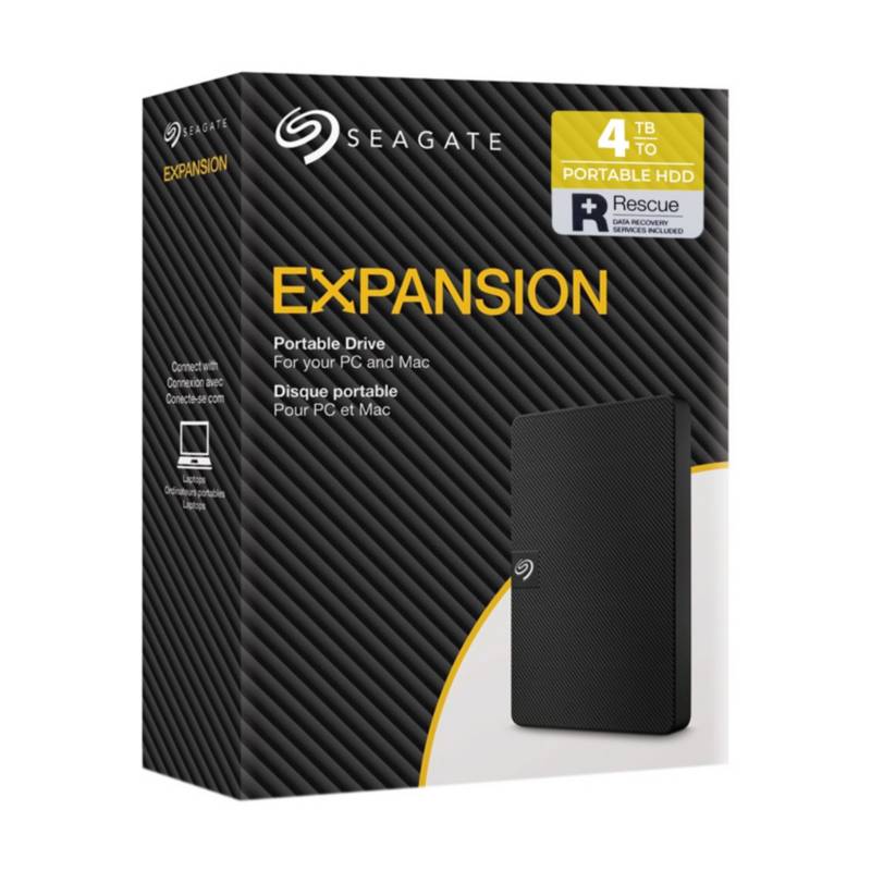 Disco duro externo 4tb seagate expansion usb 3 0 negro gar 12 meses