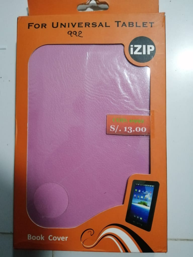 ESTUCHE TABLET 7&quot; UNIVERSAL ZI-TP09 IZIP ROSADO HALION LOCAL2