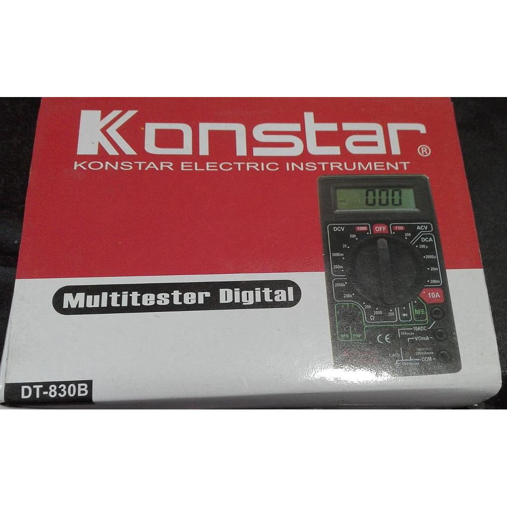 MULTITESTER DIGITAL EN CAJA 6 FUNC. 19 RANG KONSTAR DT-830B LOCAL5