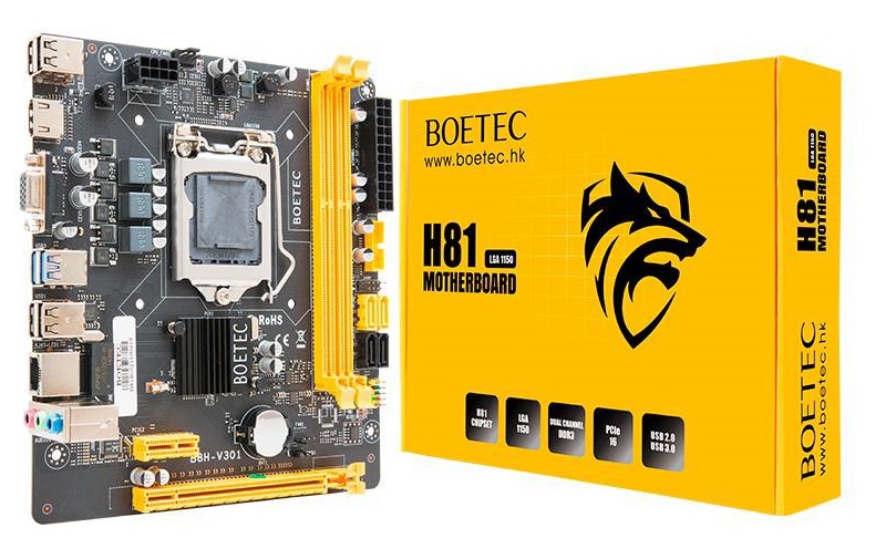 PLACA BOETEC LGA 1150 H81 M.2 GAR: 12 MESES
