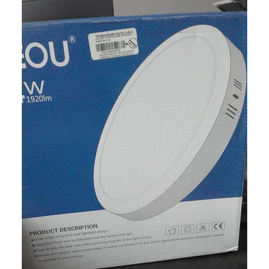FOCO PANEL LED CIRCULAR SOBRE. DE 24W KEOU SERVICE GAR: 1 MES LOCAL5