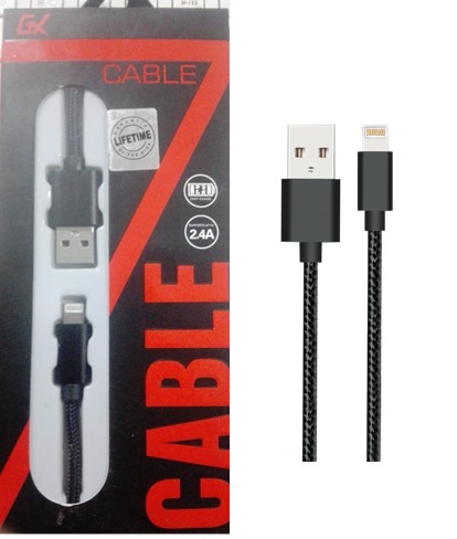 CABLE  PARA AIPHO 2MT 3.0 NYLON NEGRO GX AREA 6