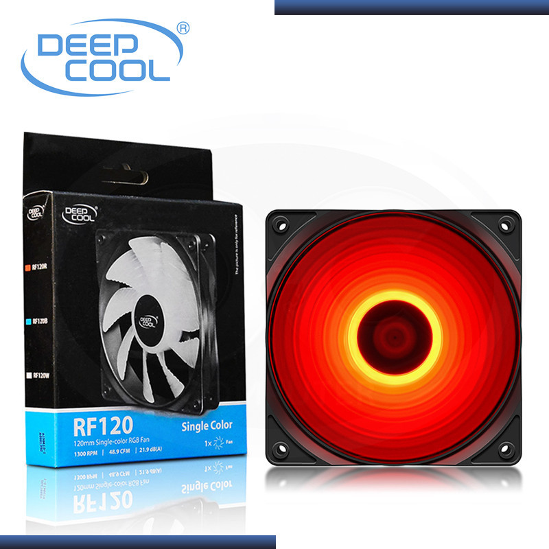 COOLER PARA GABINETE 120MM RF120 LED ROJO DEEP COOL GAR: 1 MES 