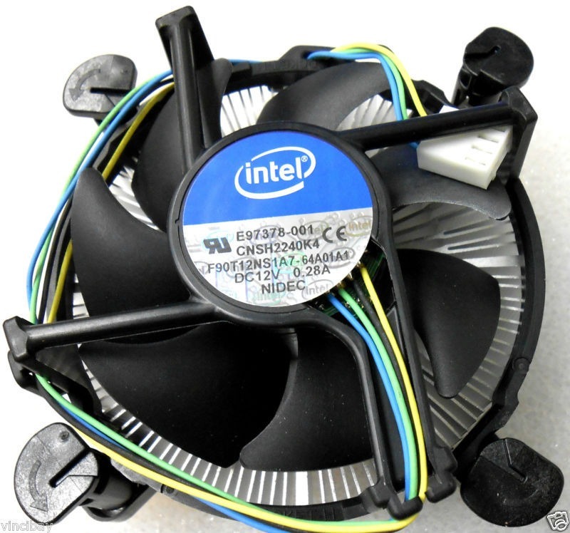 COOLER PARA PROCESADOR DE CPU i3, i5, i7 SOCKET 1151, 1155, 1150, 775 ALUMINIO/COBRE GAR: 30 DIAS