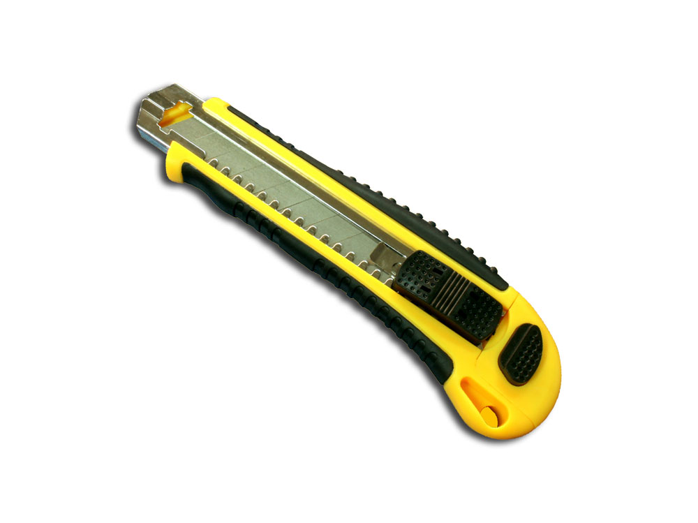 CUTTER CUCHILLA GRANDE 3 HOJAS DE ACERO INOXIDABLE SK-3B OPALUX AREA 6