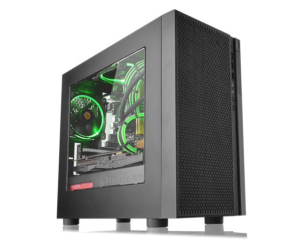 GABINETE THERMALTAKE VERSA H18 TG, NEGRO, USB 3.0/2.0, AUDIO GAR: 12M