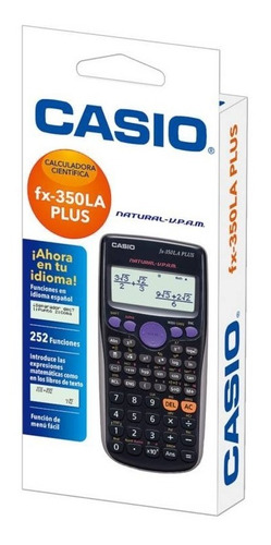 CALCULADORA CASIO FX-350LA PLUS 252 FUNCIONES GAR: 1 MES