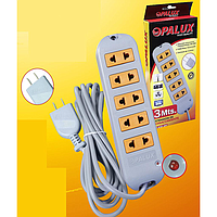EXTENSION DE CORRIENTE VULCANIZADO OPALUX 5 TOMAS OP-830-8M GAR: 1 MES LOCAL5