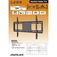 RACK PARA TV 43"-90" HASTA 80KG BATBLACK" BT38-48F 