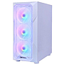 GABINETE ATX STUKA CR11 BLANCO 500W MALLA 4xRAINBOW  HALION 