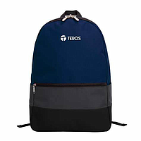 Mochila TEROS TE-IDS2054, Poliéster, notebook hasta 15.6", azul.