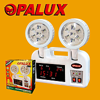 LUZ DE EMERGENCIA OPALUX CON RELOG 14 LED SMD 8H , 9101.220CLOCK GAR: 3 MESES 