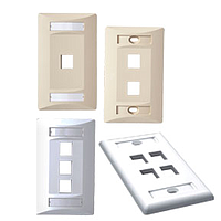  TAPA PLACA PARED SIMPLE 2PTO MARFIL SATRA  LOCAL 5