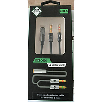 CABLE EXTENSION 1PLUG X2 JACK STEREO METAL